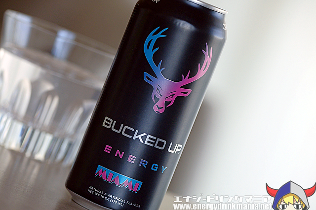 BUCKED UP ENERGY MIAMIのデザイン