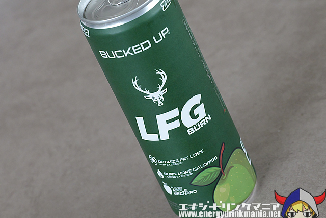 BUCKED UP LFG BURN APPLE ORCHARDのデザイン