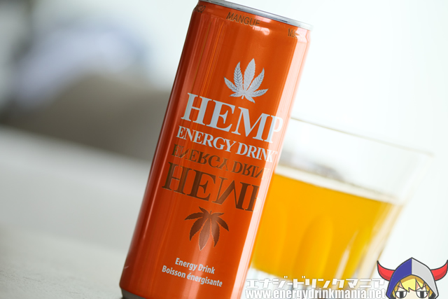 HEMP ENERGY DRINK MANGOのデザイン