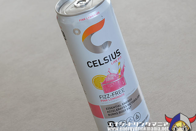 CELSIUS FIZZ FREE PINK LEMONADEのデザイン