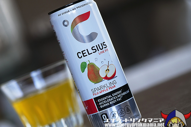 CELSIUS SPARKLING FUJI APPLE PEARのデザイン