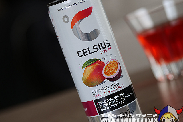 CELSIUS SPARKLING MANGO PASSIONFRUITのデザイン