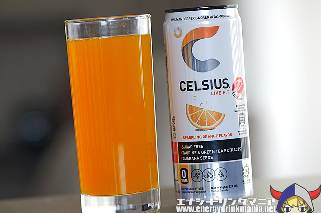 CELSIUS SPARKLING ORANGEの味