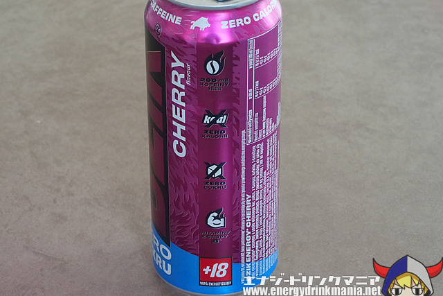 DZIK ENERGY CHERRYのデザイン