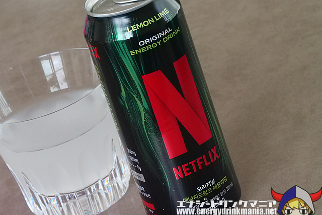 NETFLIX ENERGY DRINK LEMON LIMEのデザイン