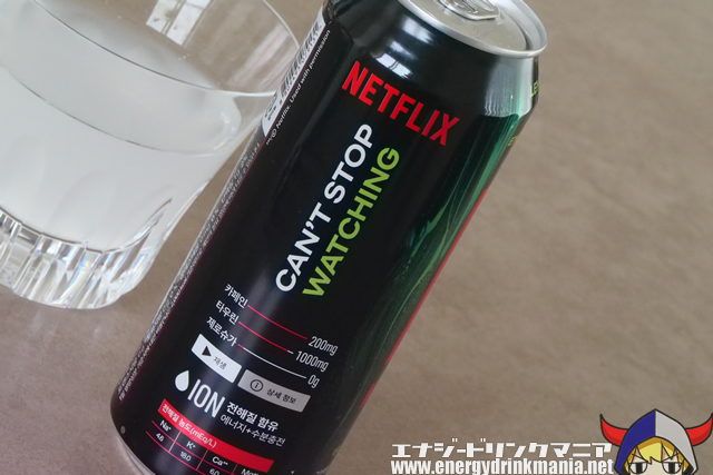 NETFLIX ENERGY DRINK LEMON LIMEのデザイン