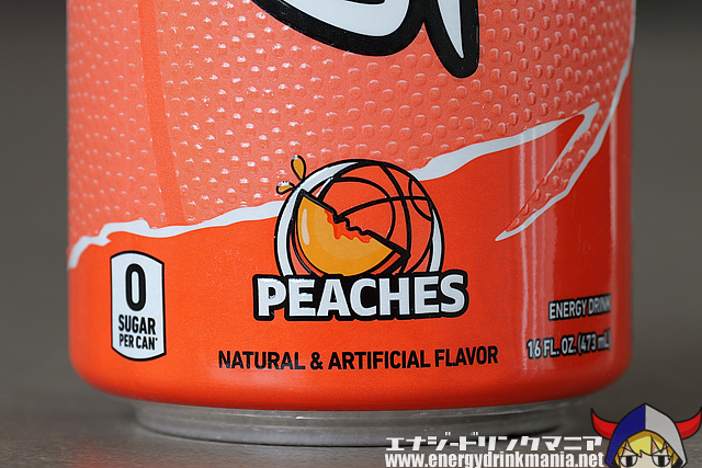 GHOST ENERGY PEACHES BASKETBALL EDITIONのデザイン