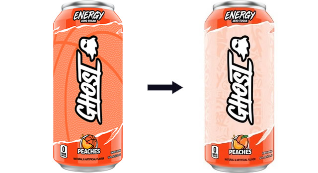 GHOST ENERGY PEACHES BASKETBALL EDITIONのデザイン