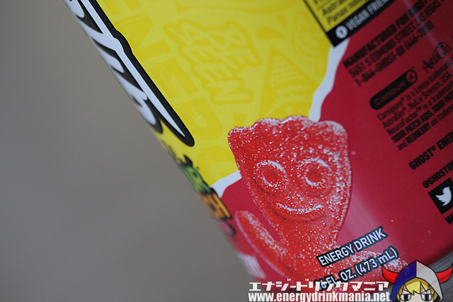 GHOST ENERGY SOUR PATCH KIDS REDBERRYのデザイン