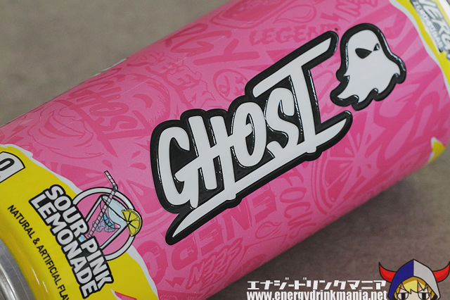 GHOST ENERGY SOUR PINK LEMONADEのデザイン