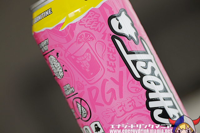 GHOST ENERGY SOUR PINK LEMONADEのデザイン