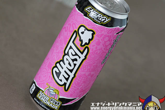 GHOST ENERGY SOUR PUNK LEMONADEのデザイン