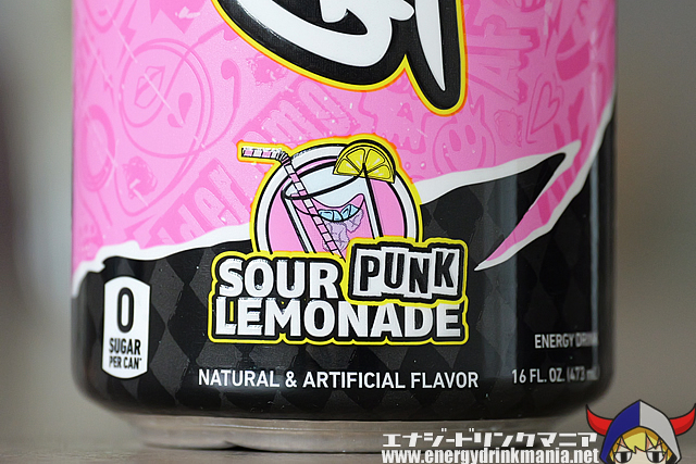 GHOST ENERGY SOUR PUNK LEMONADEのデザイン