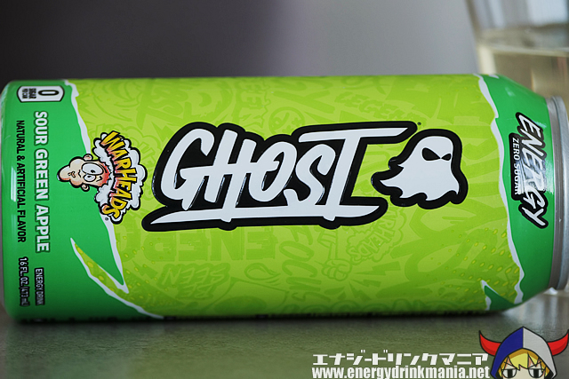 GHOST ENERGY WARHEADS SOUR GREEN APPLEのデザイン