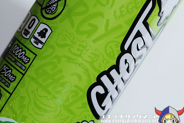 GHOST ENERGY WARHEADS SOUR GREEN APPLEのデザイン