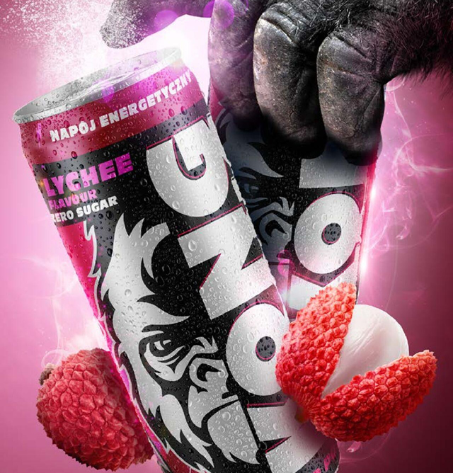 KONG STRONG WILD POWER ZERO SUGAR LYCHEEのデザイン