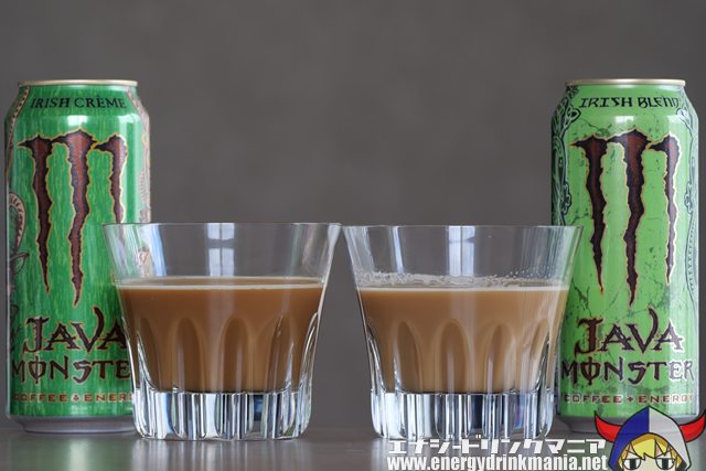 JAVA MONSTER IRISH CREMEの飲み比べ