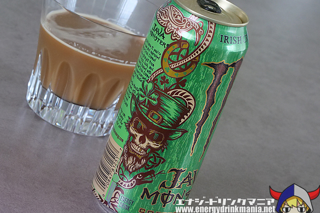 JAVA MONSTER IRISH CREMEのデザイン