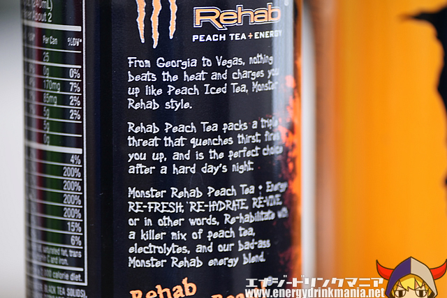 MONSTER ENERGY Rehab PEACH TEAのデザイン