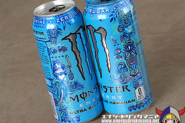 MONSTER ENERGY ULTRA BLUE HAWAIIANのデザイン