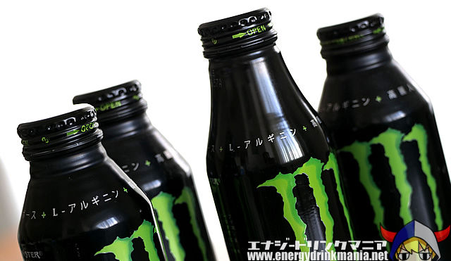 日本限定473ml、500mlのモンスターエナジーボトル缶