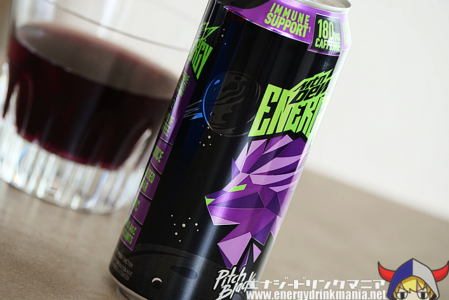 MTN DEW ENERGY Pitch Blackのデザイン