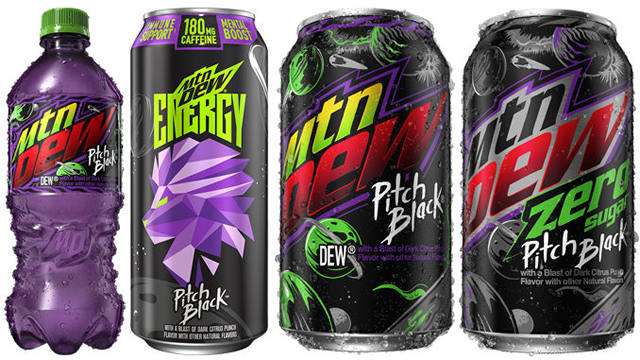 MTN DEW ENERGY Pitch Blackのデザイン