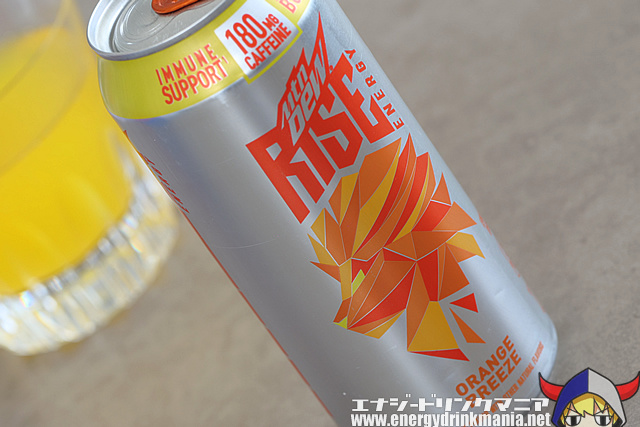 MTN DEW RISE ENERGY ORANGE BREEZEのデザイン