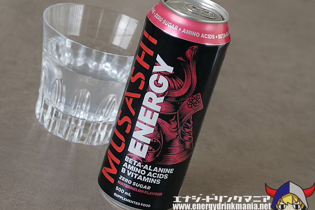 MUSASHI ENERGY WATERMELONのデザイン
