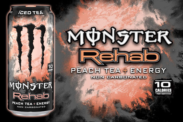 アメリカ モンスター Rehab Peach Tea、Ultra Citron発売