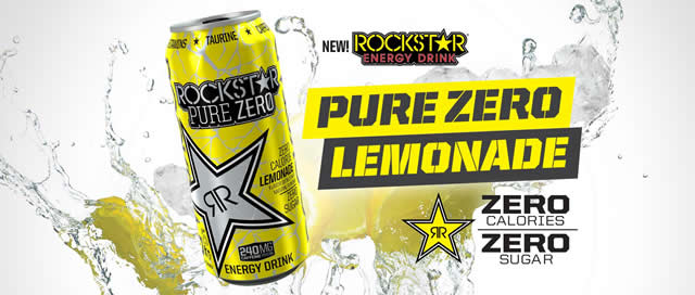 2016年8月アメリカROCKSTAR JUICED、PURE ZERO LEMONADE発売