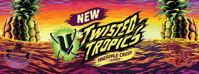 Vエナジードリンク新作Twisted Tropics Pineapple Crush発売！