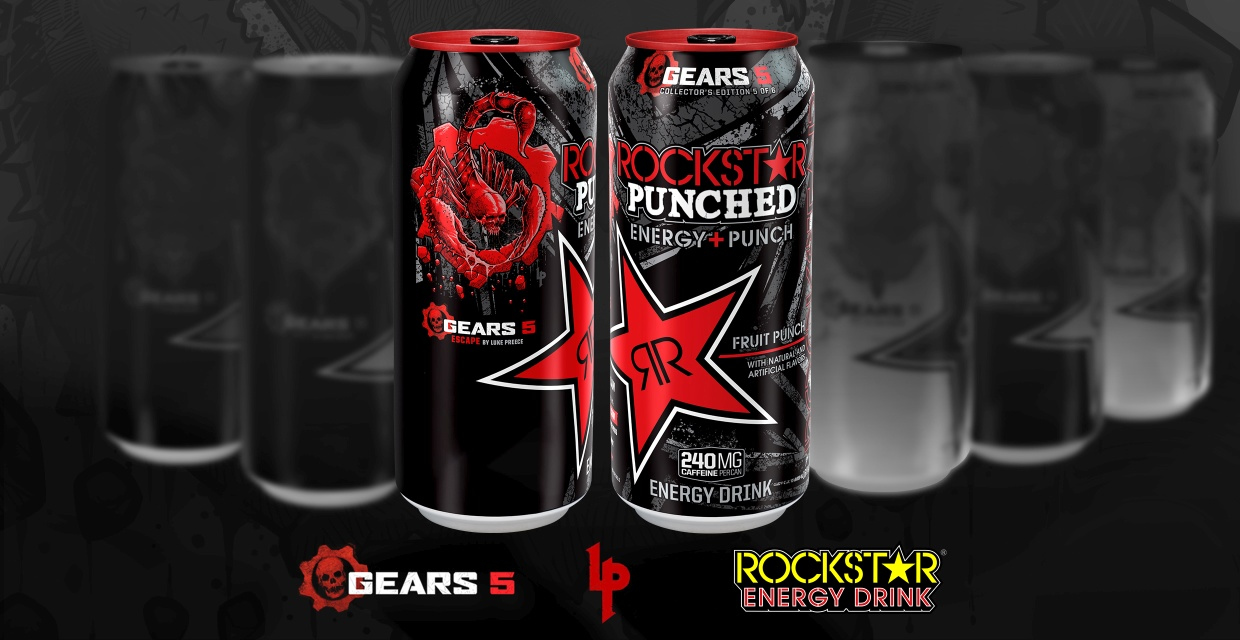 GEARS 5 x ROCKSTAR ENERGYコラボ缶6種類発売予定