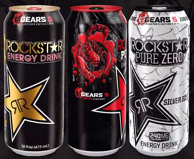 GEARS 5 x ROCKSTAR ENERGYコラボ缶6種類発売予定