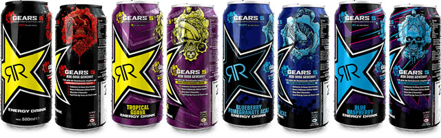 GEARS 5 x ROCKSTAR ENERGYコラボ缶6種類発売予定