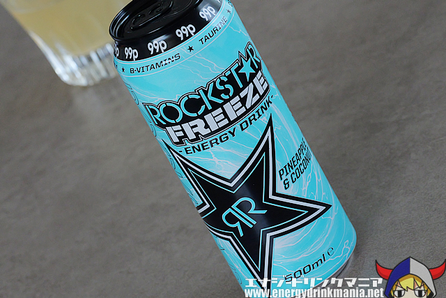 ROCKSTAR FREEZE PINEAPPLE & COCONUTのデザイン
