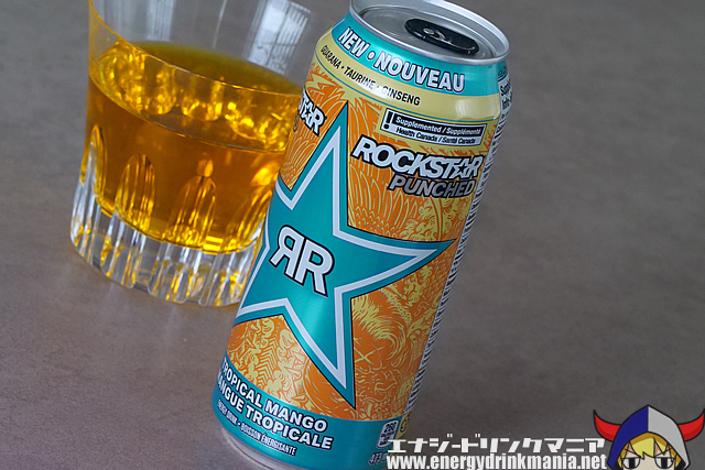 ROCKSTAR PUNCHED TROPICAL MANGOのデザイン