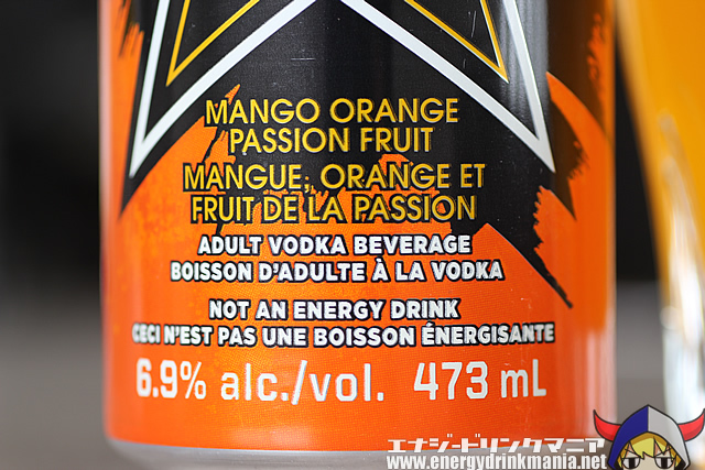 ROCKSTAR VODKA MANGO ORANGE PASSION FRUIT