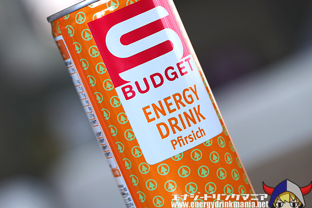 S BUDGET ENERGY DRINK Pfirsichのデザイン