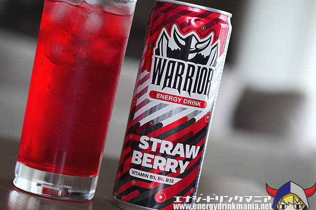 WARRIOR SPARKLING ENERGY DRINK STRAWBERRYのデザイン